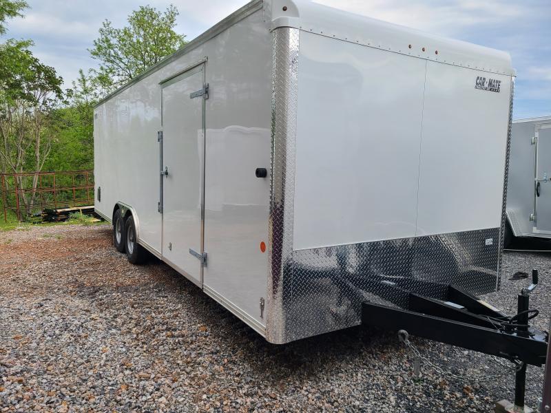 8.5 x 24 Car-Mate Custom Car Trailer, 10K ***White w/6k Torsion Axles 8.5 x 24 Car-Mate Custom Car Trailer, 10K ***White w/6k Torsion Axles