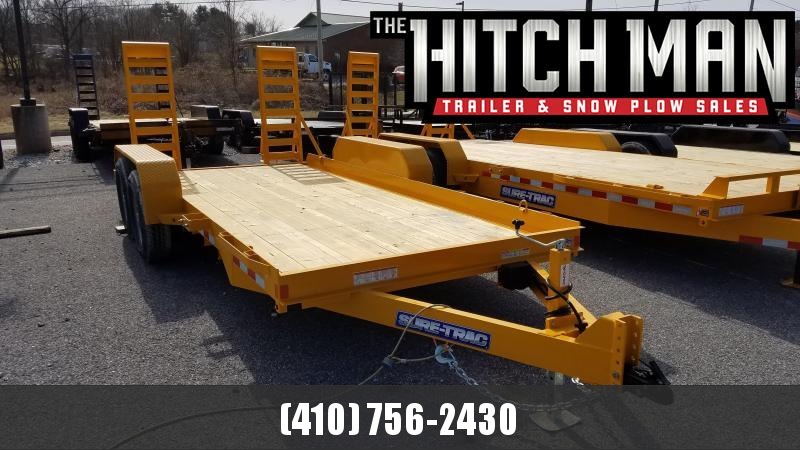 7 x 16 Sure-Trac Skid Steer Equipment Trailer 14K 7 x 16 Sure-Trac Skid Steer Equipment Trailer 14K
