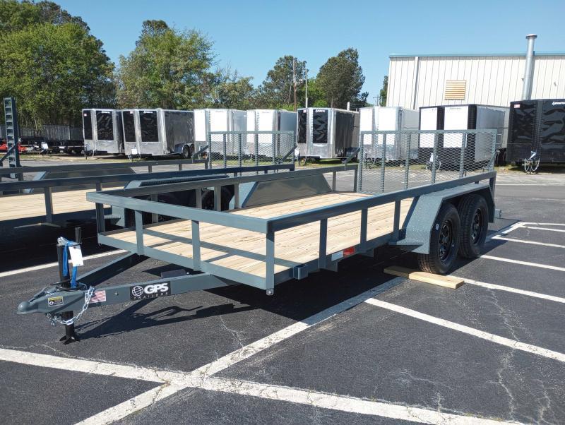2023 GPS Trailers GTT6147K 76"X14' TA PIPE TOP UTILITY TRAILER W