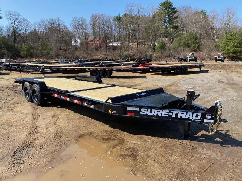 2026 Sure-Trac Pro Series 7x16+6 HD Partial Tilt 22K Equipment Trailer w/In Tongue Toolbox