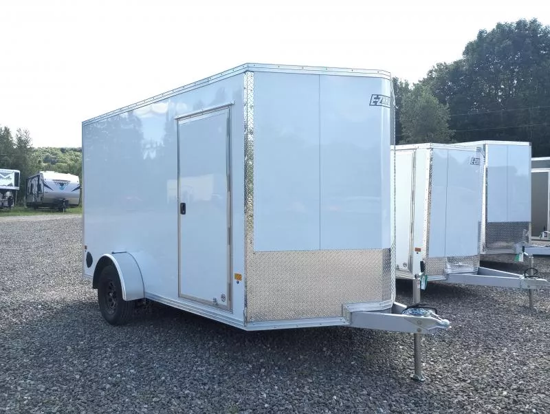 2026 E-Z Hauler 7x12 Aluminum Enclosed Cargo w/Spring Assist Rear Ramp