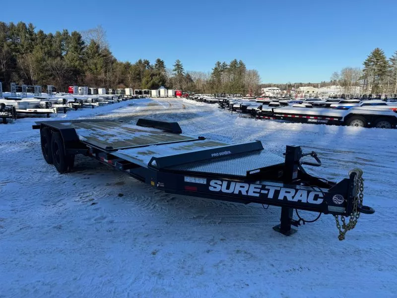 2026 Sure-Trac 7x16+4 HD Partial Tilt 22K Equipment Trailer w/In Tongue Toolbox