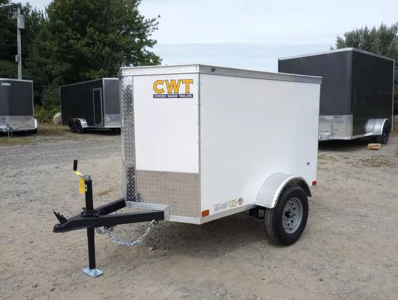 2026 Covered Wagon Trailers 4x6 Enclosed Cargo w/Rear Swing Door