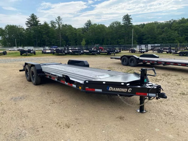 2024 Diamond C Trailers 7x20 Powder Coated 14.9K Lowpro Equipment Trailer w/Max Ramps