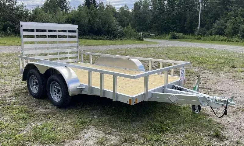 2026 Mission Trailers 6.5x12 Aluminum Open Landscape/Utility w/Fold Down Ramp. 1347 lbs.