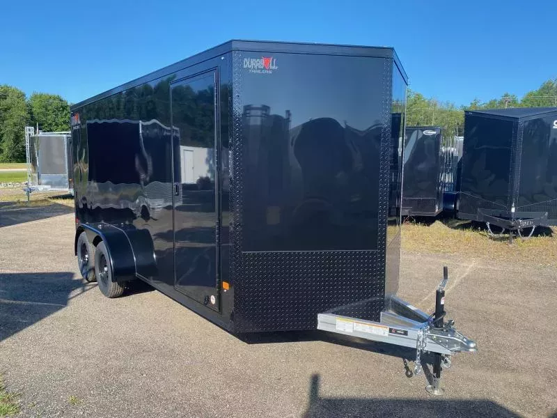 2026 Durabull Trailers 7x16 Aluminum 7K Enclosed Cargo Trailer w/Blackout PKG & Rear Ramp Door