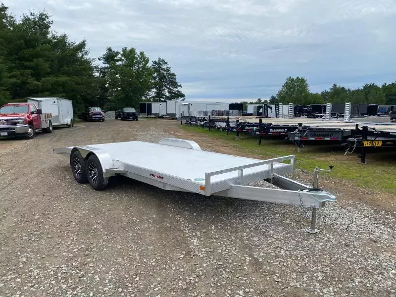 2026 Sport Haven 7x20 Aluminum 10K Premium Car Hauler w/Alum Wheels & Slide-In Ramps