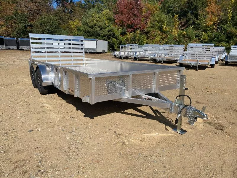 2026 Sport Haven 7x16 Aluminum 7K Deluxe Landscape Trailer w/ATP Sides & Rear Ramp