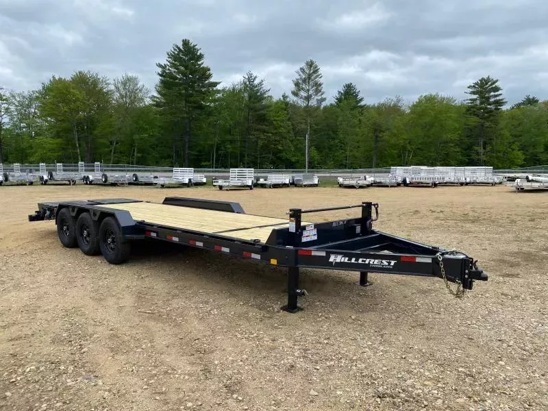 2026 Hillcrest Trailers 7x21+3 Powder Coated 21K I-Beam Equipment Trailer w/Full Width Ramps
