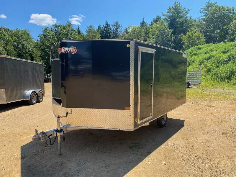 2022 SnoPro Trailers 101x12+2 Hybrid 2.0 2-Place Snowmobile Trailer w/Track Mats & Ski Guides