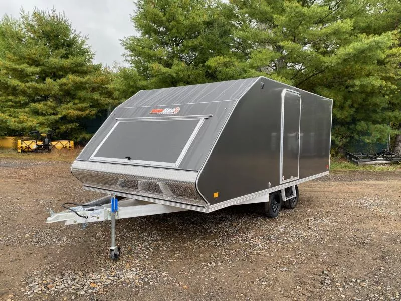 2026 SnoPro Trailers 101x16 Aluminum Enclosed 3-Place Snowmobile Trailer w/Tapered Ramp