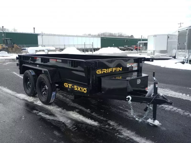 2026 Griffin Trailers 5x10 7K Powder Coated Dump w/Barn Door Gate