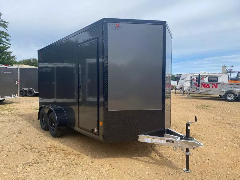 2026 Durabull Trailers 7x14 Aluminum 7K Enclosed Cargo Trailer w/Extra Height & Blackout PKG - SCRATCH & DENT SALE 