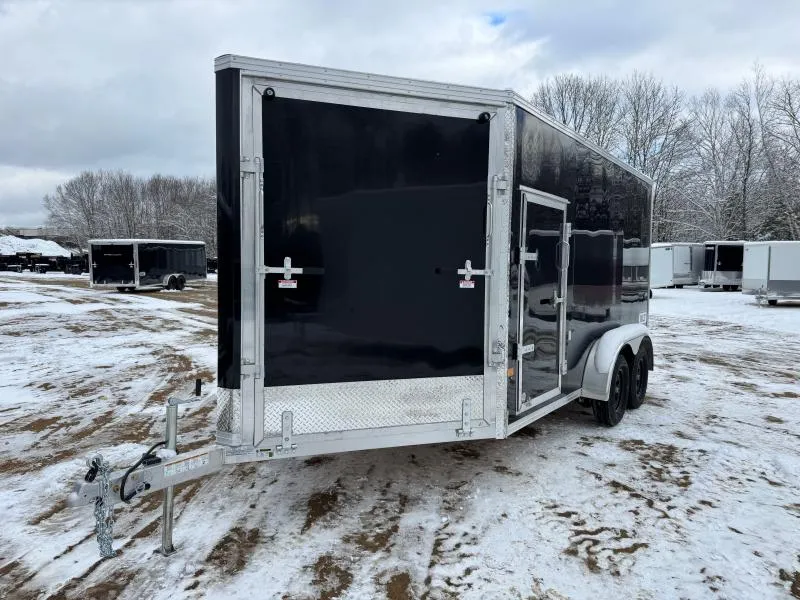2026 Stealth Trailers 7x14+4.5 XLT PRO Aluminum 2-Place Enclosed Snowmobile Trailer w/Extra Height