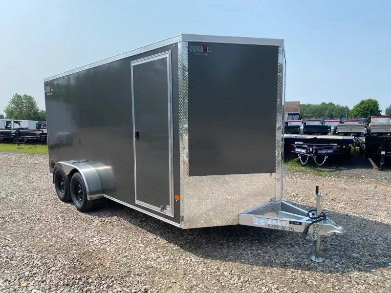 2026 Durabull Trailers 7x16 Aluminum 7K Enclosed Cargo Trailer w/Spring Assist Ramp Door