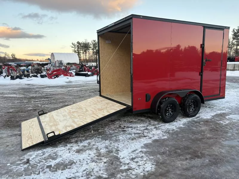 2026 Covered Wagon Trailers 7x12 7K Enclosed Cargo w/Blackout Package & 6” Extra Height 