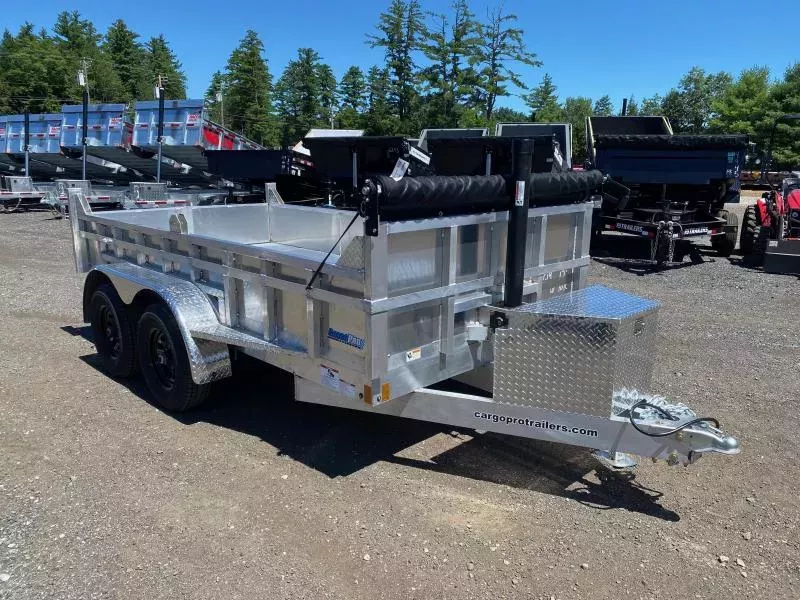2026 CargoPro Trailers 6x12 Aluminum 10k Dump Trailer w/Tarp Kit