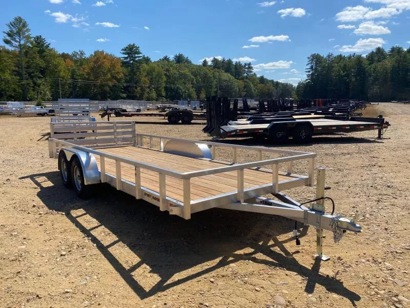 2026 Sport Haven 7x18 Aluminum 7K Landscape Trailer w/Bi-Fold Rear Ramp
