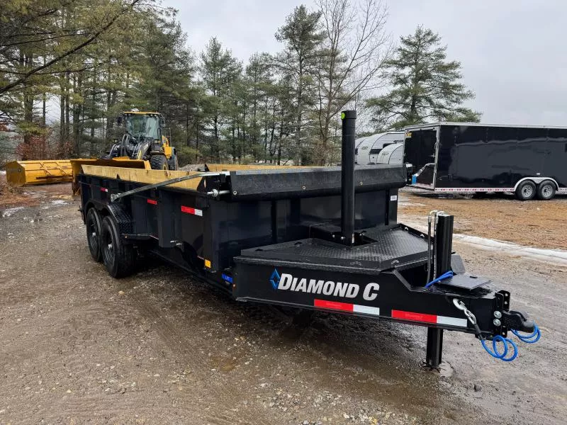 2026 Diamond C Trailers 7x16 Pacesetter 14.9K Tele Dump Trailer w/Wireless Remote & Hyd Jack