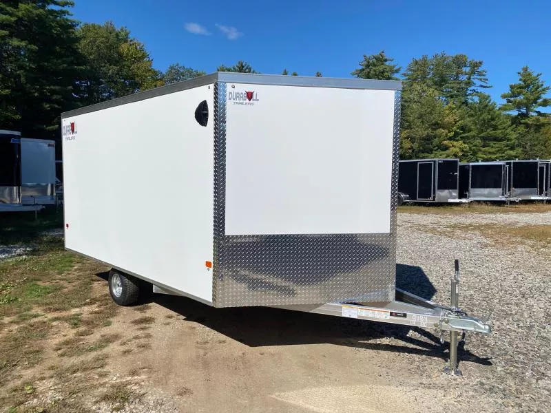2026 Durabull Trailers 101x12 Aluminum Enclosed 2-Place Multi-Sport Snowmobile Trailer w/Galv Axle & Wheels