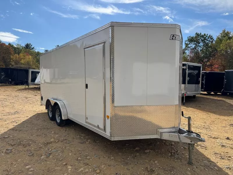 2024 EZ Hauler 7.5x18 Aluminum 7K Enclosed Cargo Trailer w/Spring Assist Ramp Door