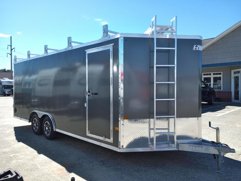 2024 E-Z Hauler 8.5x20 7K Aluminum Enclosed Cargo w/Contractor Package, Aluminum Wheels