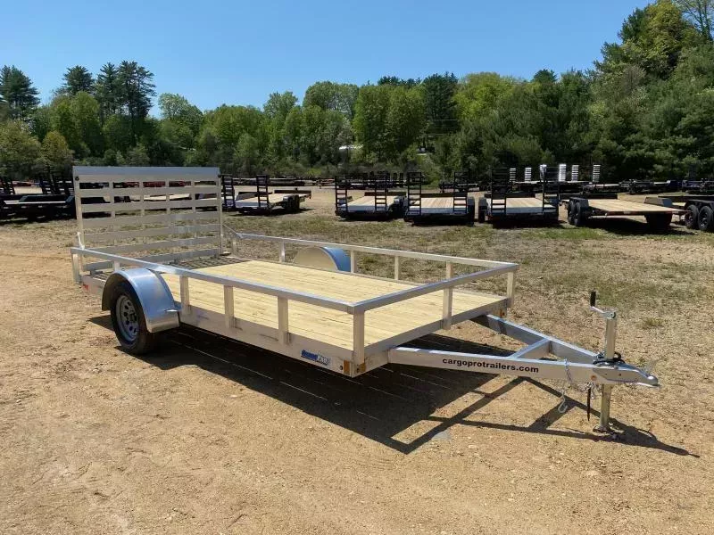 2026 CargoPro Trailers 6.5x14 Aluminum 3K Utility Trailer w/Fold Flat Rear Ramp