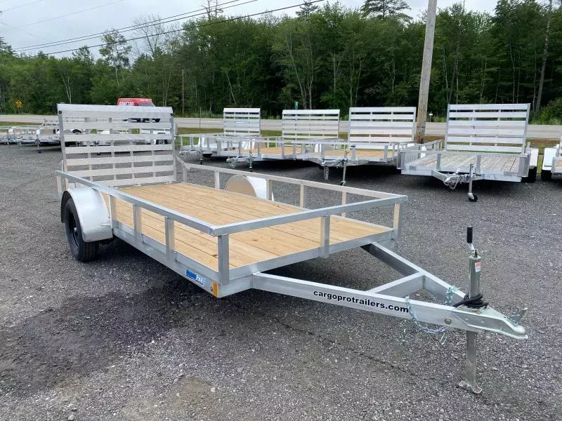 2026 CargoPro Trailers 6x14 Aluminum 3K Utility Trailer w/Fold Flat Rear Ramp