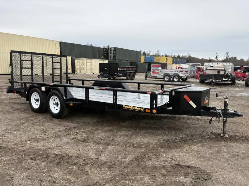 2016 DownEaster 7x16 7k Utility Landscape Trailer w/Ramp Gate, Storage Box 