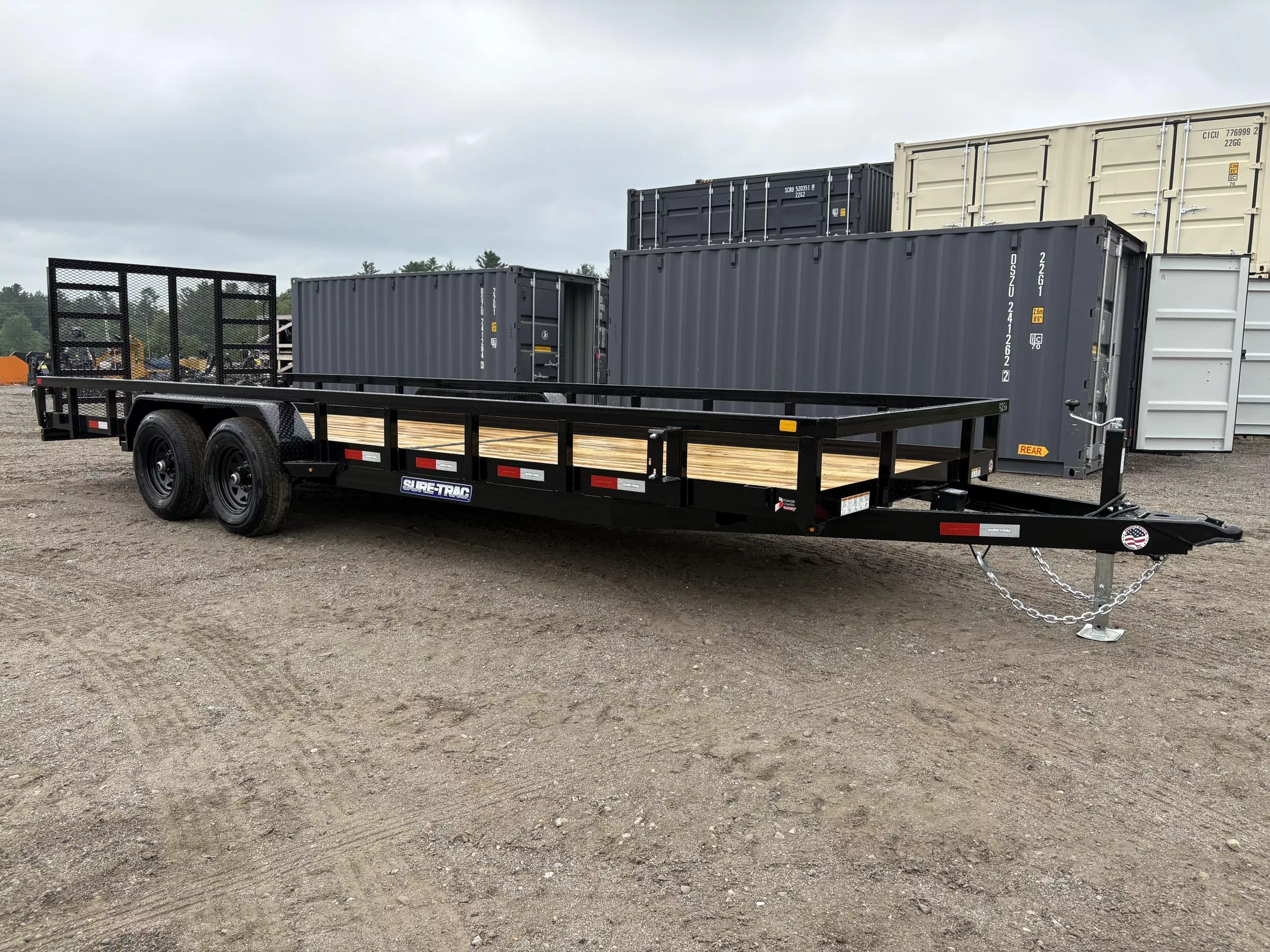 2025 Sure-Trac 7x22 10K Powder Coated Tube Top Utility Trailer w