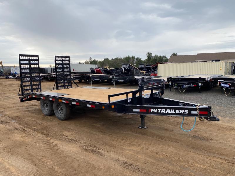 2024 PJ Trailers 8.5x13+3 Powder Coated 12K Deckover Equipment Trailer w/Full Width Ramps