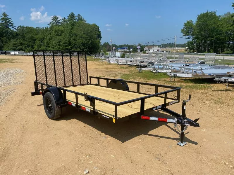 2025 Triple Crown Trailers 6x12 Powder Coated 3K Utility Trailer w/Rear Ramp Gate