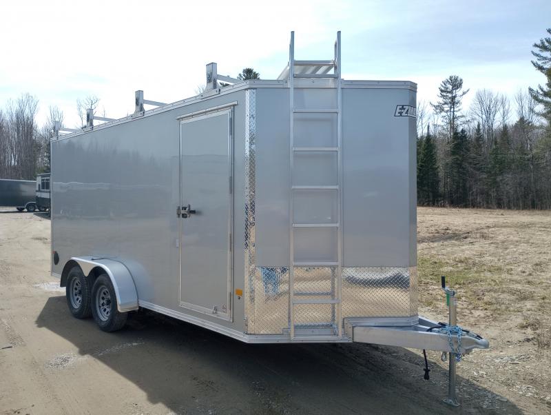 2025 E-Z Hauler 7x16 7K Aluminum Enclosed Cargo w/Contractor Package, Spring Assist Rear Ramp