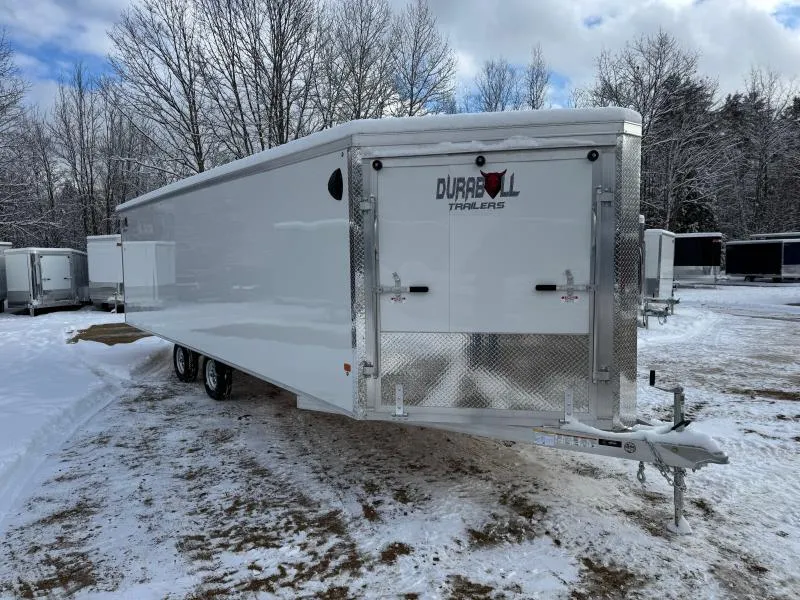2026 Durabull Trailers 101x24 Aluminum Enclosed 4/5-Place Multi-Sport Snowmobile Trailer w/Front Ramp & Snow Pkg