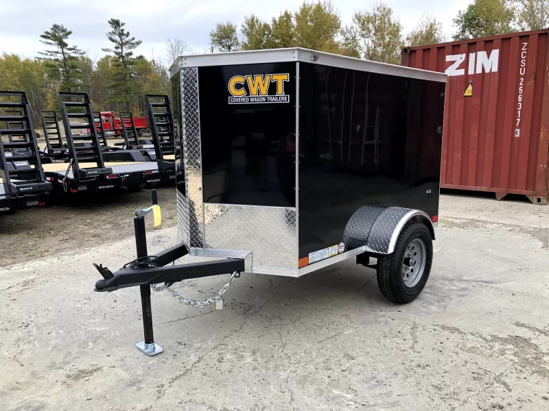 2026 Covered Wagon Trailers 4x6 Enclosed 2K Cargo Trailer w/Single Swing Door