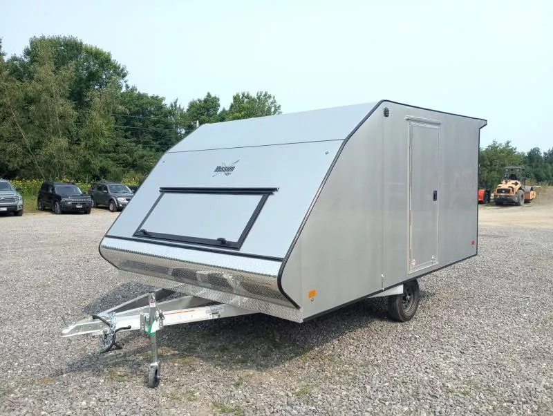 2026 Mission 101x12 Aluminum 2-Place Crossover w/Tapered Ramp, Canopy, Straight Sides