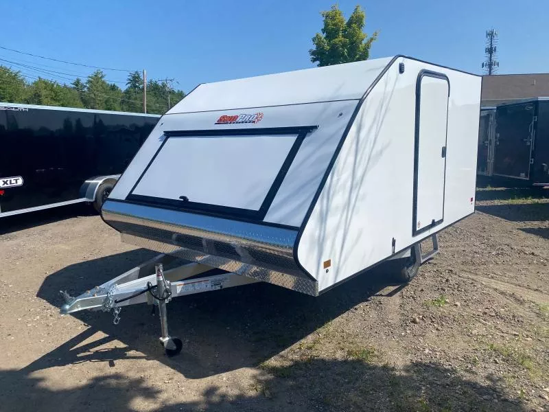 2026 SnoPro Trailers 101x12 Limited Model Aluminum 2-Place Enclosed Snowmobile Trailer w/Tapered Ramp