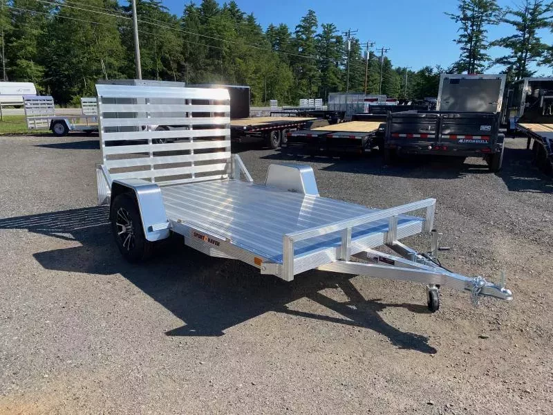 2026 Sport Haven 6x10 All Aluminum 3K Deluxe Flat Utility Trailer w/Fold Flat Rear Ramp