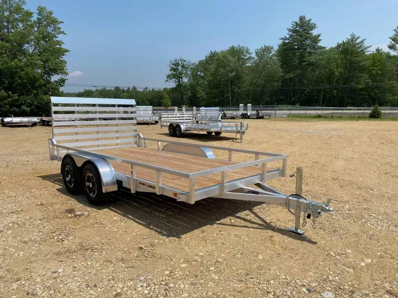 2026 Sport Haven 7x14 Aluminum 7K All Terrain Utility Trailer w/Fold Flat Rear Ramp