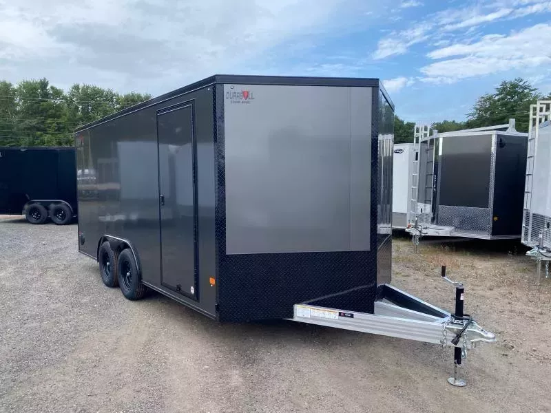 2026 Durabull Trailers 8.5x16 Aluminum Enclosed 7K Cargo Trailer w/Extended Tongue & Blackout PKG