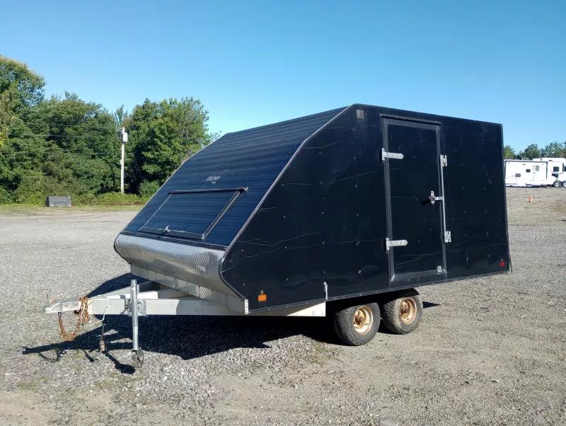 2012 Mission 101x12 Aluminum 2-Place Crossover w/Tandem Axles, Mats & Guides, Spring Assist Ramp
