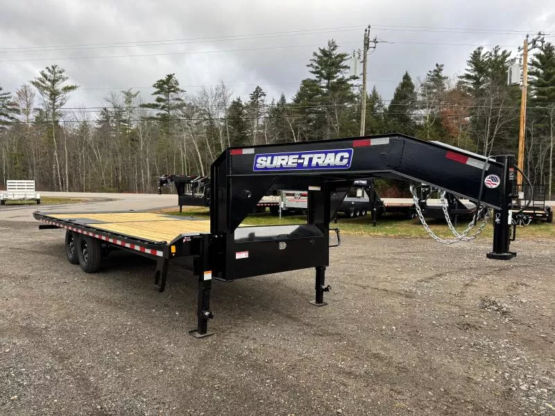 2026 Sure-Trac 8.5x24 Gooseneck 15K Power Tilt Deckover Equipment Trailer