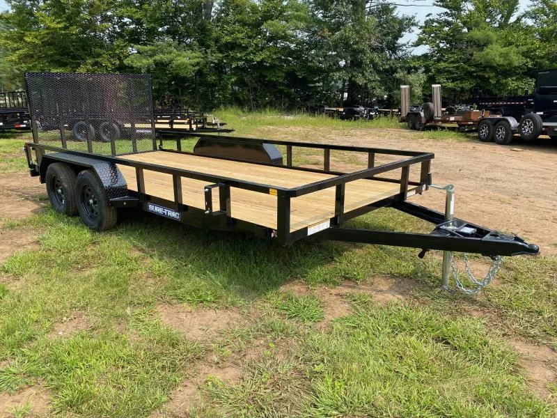 2026 Sure-Trac 7x16 7K Landscape Trailer w/Spring Assist Ramp Gate
