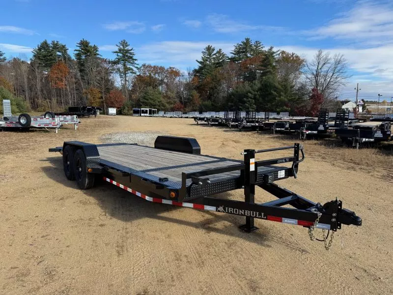 2026 Iron Bull 7x16+4 Partial Tilt 14K Equipment Trailer w/Spare Mount & D-Rings