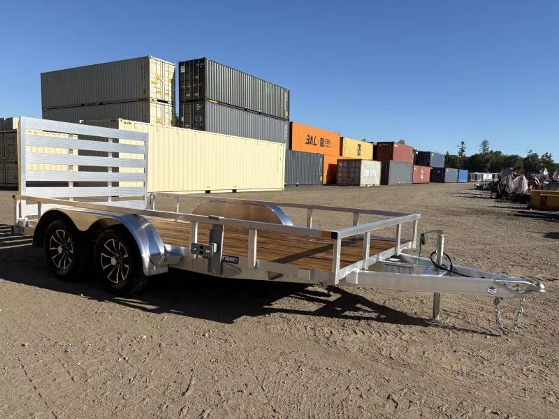 2026 Sure-Trac 7x14 Aluminum 7K Tube Top Utility Trailer w/Ramp Gate 