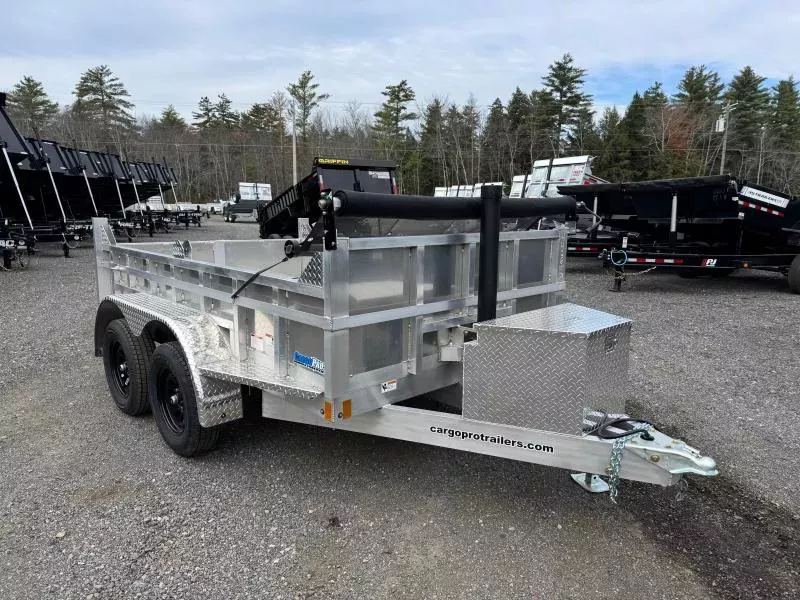 2026 CargoPro Trailers 6x10 Aluminum 7k Dump Trailer w/Tarp Kit