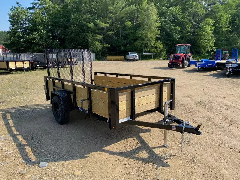 2025 Sure-Trac 5x10 Powder Coated 3K 3-Board High Side Utility Trailer w/Rear Ramp