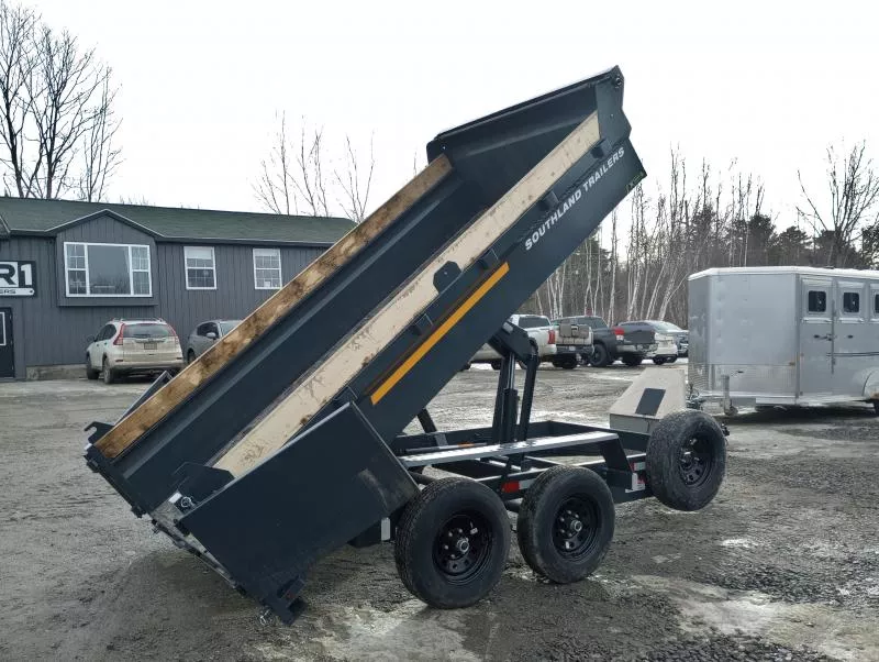 2026 Southland Trailers 6x12 11K Hydraulic Dump Trailer w/Tarp Kit, Ramps, Barn Doors