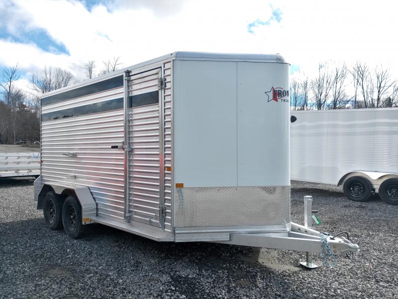 2025 Frontier Trailers Aluminum Livestock 16'7" Lite w/Extra Height, 8K Pedestal Jack