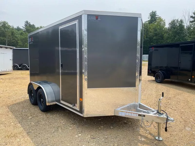 2026 Durabull Trailers 7x12 Aluminum 7K Enclosed Cargo Trailer w/Spring Assist Ramp Door